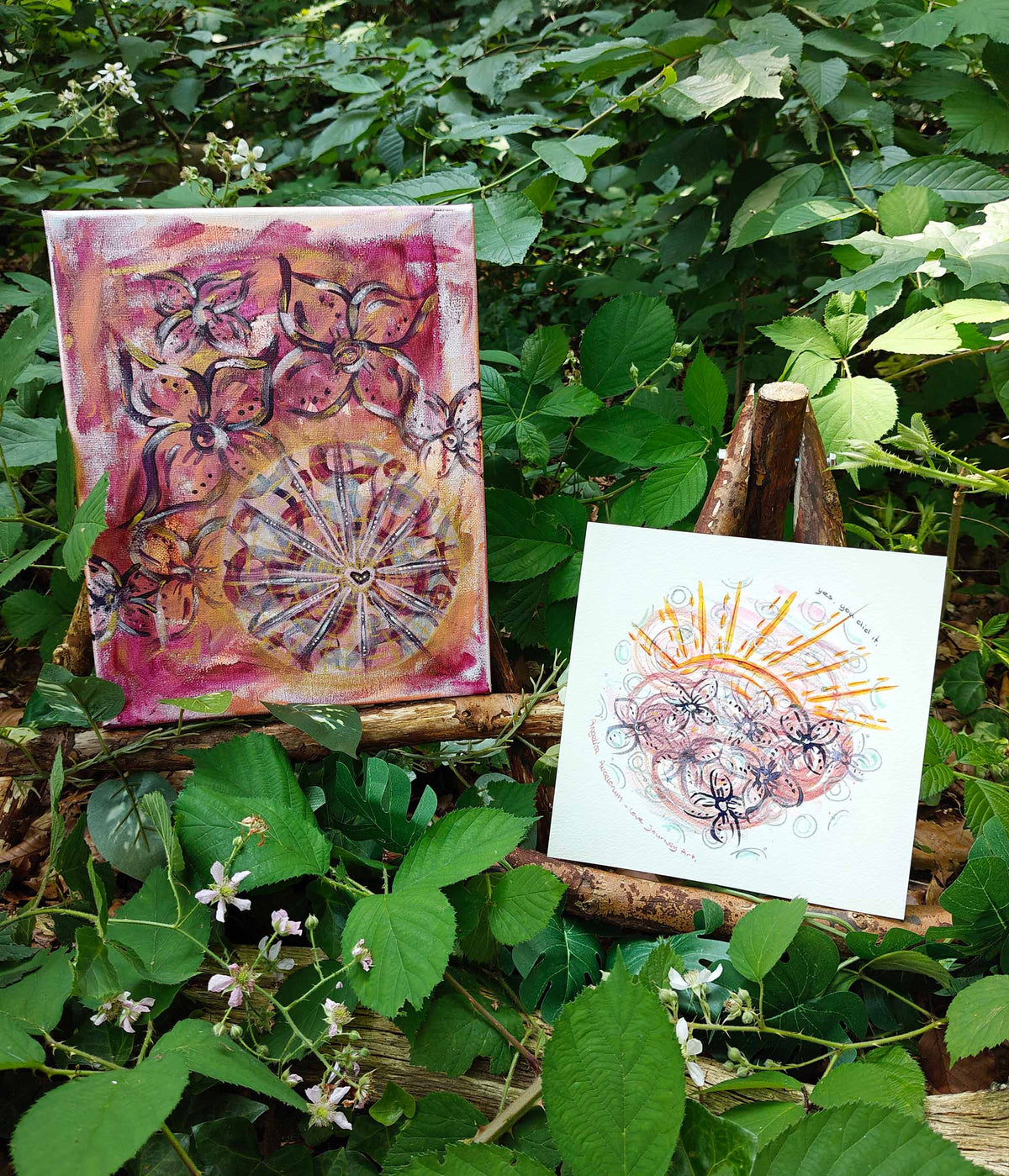 Radiant Love I + Love & Joy Portal Yes, you did it - Canvas Original