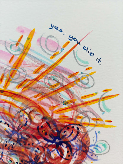 Radiant Love I + Love & Joy Portal Yes, you did it - Canvas Original
