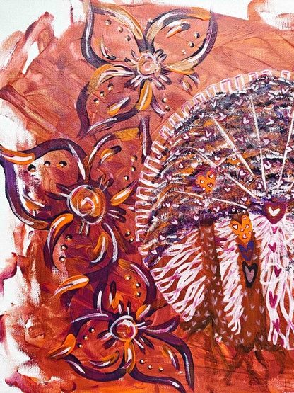 I love my roots + Love & Joy Portal Heart Warming Imagination - Canvas Original