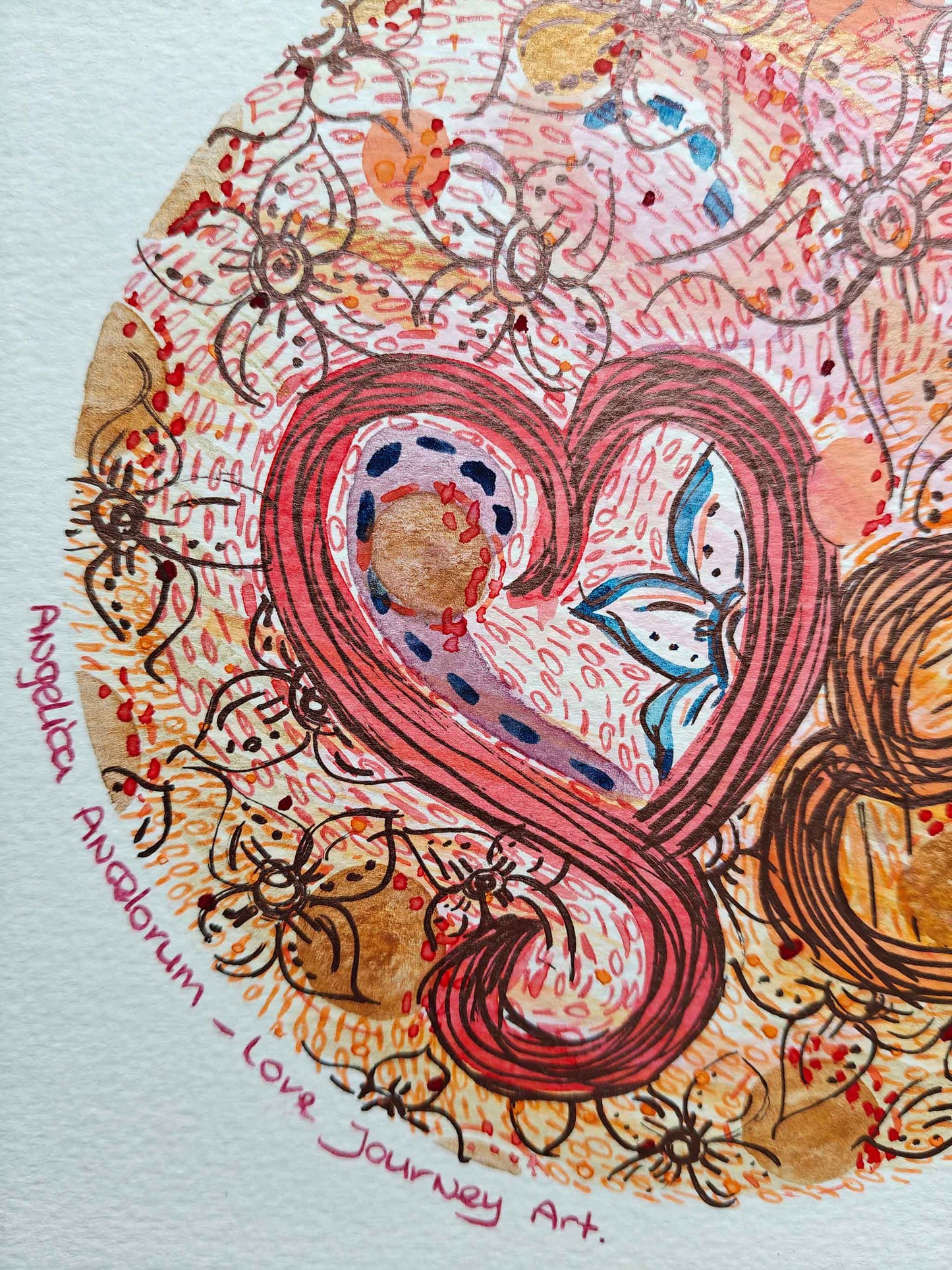 I love my roots + Love & Joy Portal Heart Warming Imagination - Canvas Original