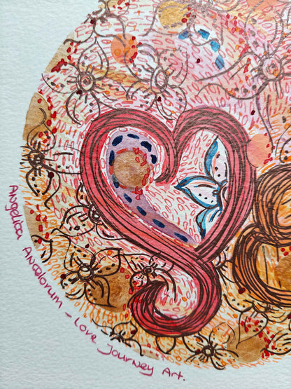 I love my roots + Love & Joy Portal Heart Warming Imagination - Canvas Original